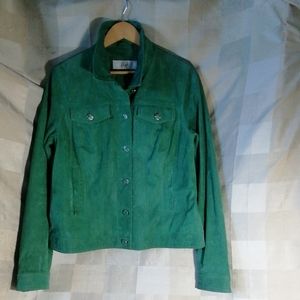 Blink green suede leather jacket size XL